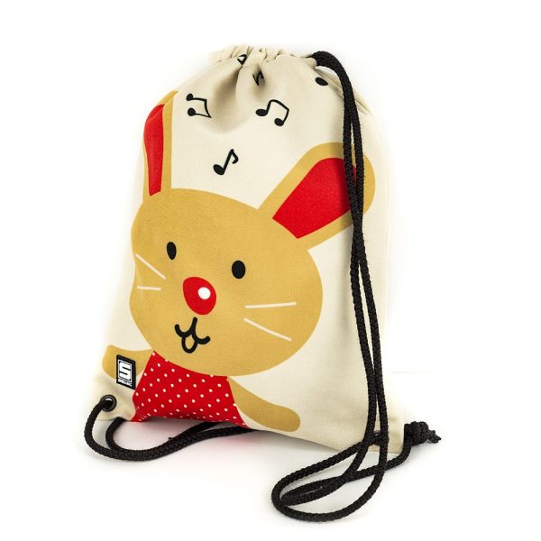 Drawstring_bag_Music Bunny_worek_plecak_nutki_nuty_królik_króliczek_Shellbag