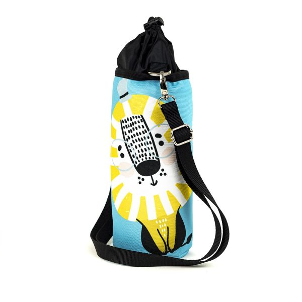Etui na butelkę bidon z lwem niebieski picnic bag Little Lion Collection Shellbag (2)