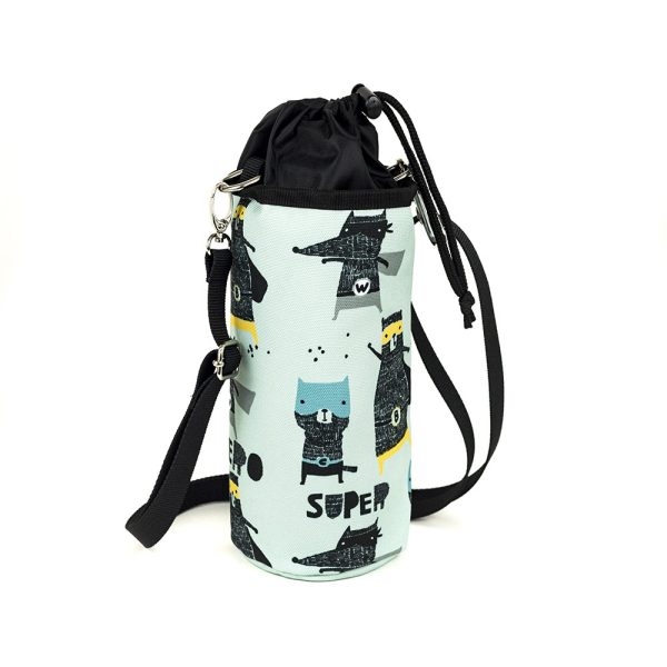 Etui na butelkę bidon z superbohaterami niebieski picnic bag Super Hero Collection Shellbag
