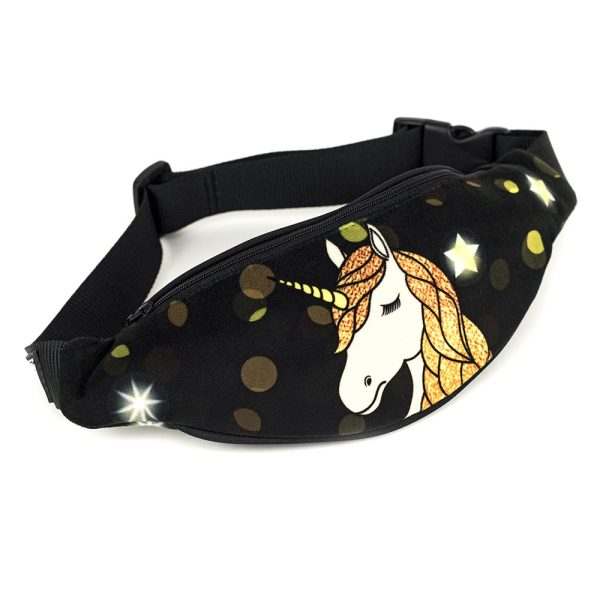 Mala nerka biodrowa z jednorożcem dla dziewczynki hip bag for gilrl starry glow unicorn Shellbag