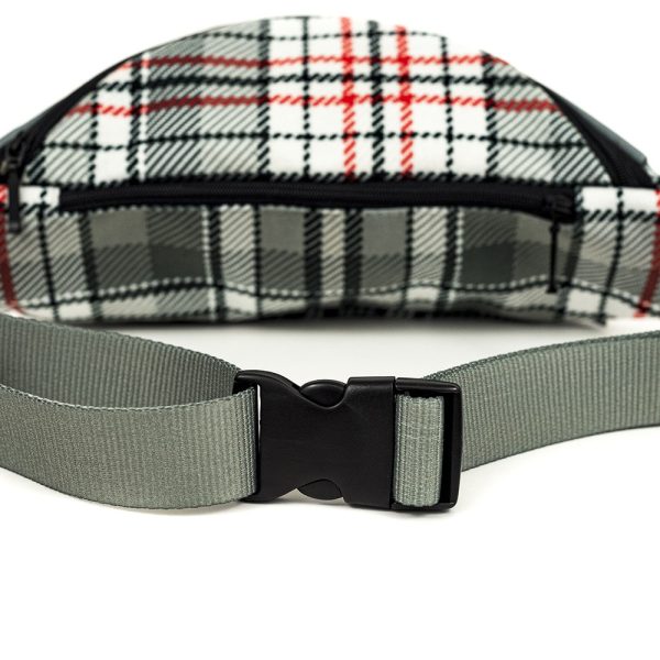 Młodzieżowa saszetka nerka w krate Retro Plaid Shellbag (2)