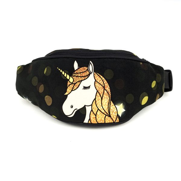 Nerka biodrowa z jednorożcem dziewczeca hip bag for gilrl starry glow unicorn Shellbag (4)