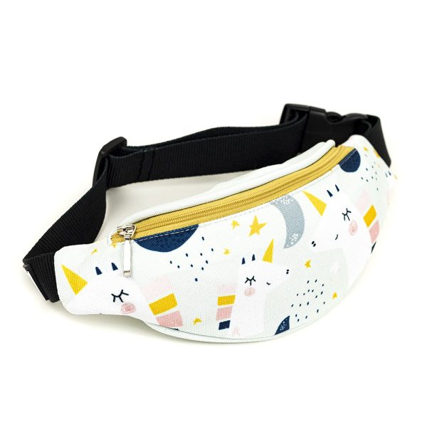 Nerka biodrowa z jednorożcem mini dziewczęca hip bag mini moonlight unicorns collection Shellbag