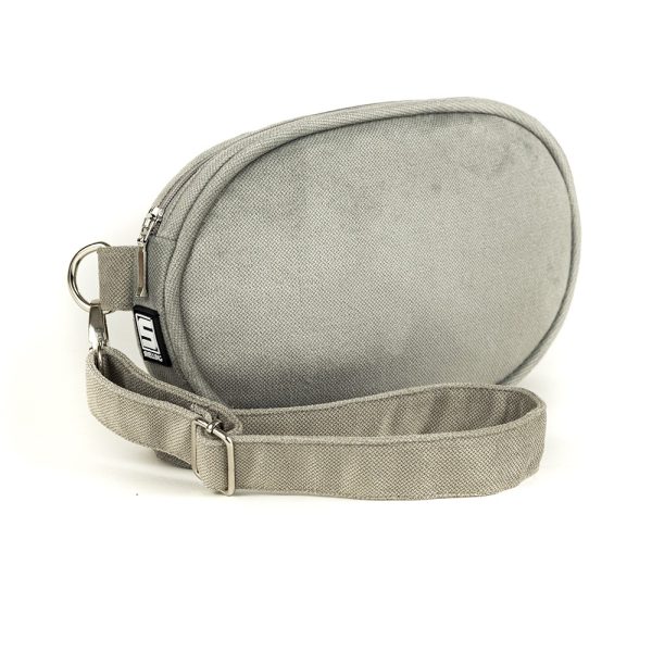 Nerka elegancka szara damska mlodziezowa hip bag stylish ash grey woman youth basic colors pastel uni age Shellbag