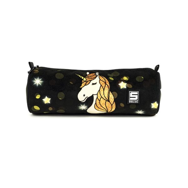 Piórnik tuba z jednorożcem dla dziewczynki pencil case Starry glow unicorn Shellbag (2)