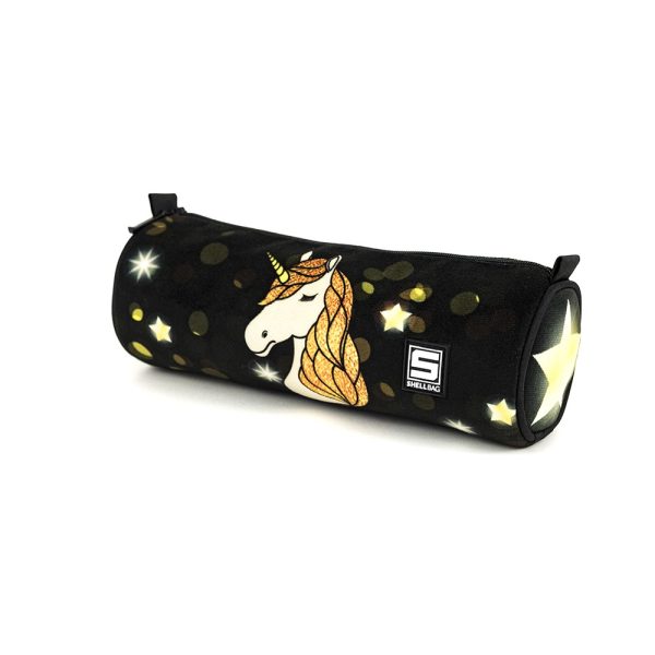 Piórnik tuba z jednorożcem dla dziewczynki pencil case Starry glow unicorn Shellbag