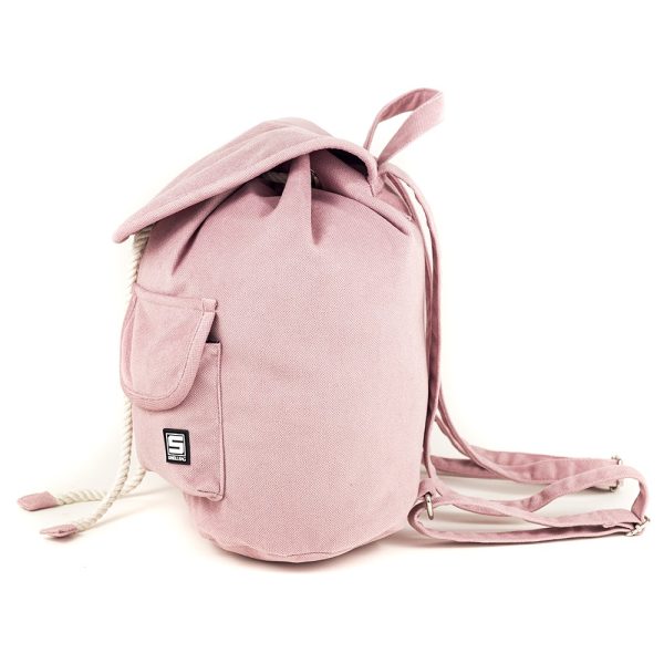 Plecak miejski z klapka flap pastelowy rozowy pastel color ballet back pack flap city pink uni age Shellbag (2)