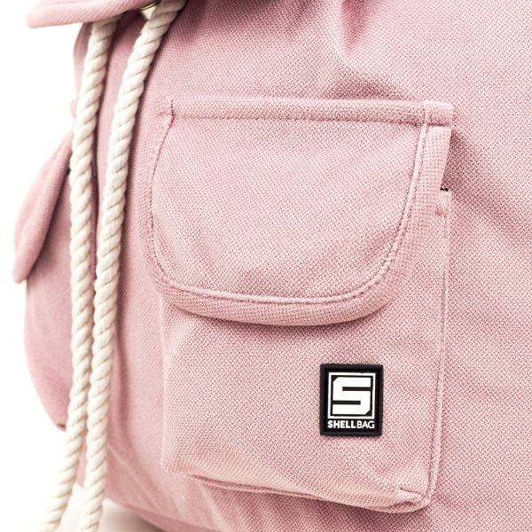 Plecak miejski z klapka flap pastelowy rozowy pastel color ballet back pack flap city pink uni age Shellbag (4)