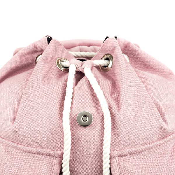 Plecak miejski z klapka flap pastelowy rozowy pastel color ballet back pack flap city pink uni age Shellbag (5)
