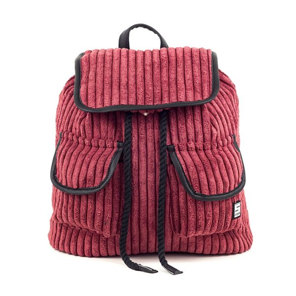 Plecak na waskich szelkach damski dziewczecy rubinowy bordo backpack flap basic color ruby uni age Shellbag (3)