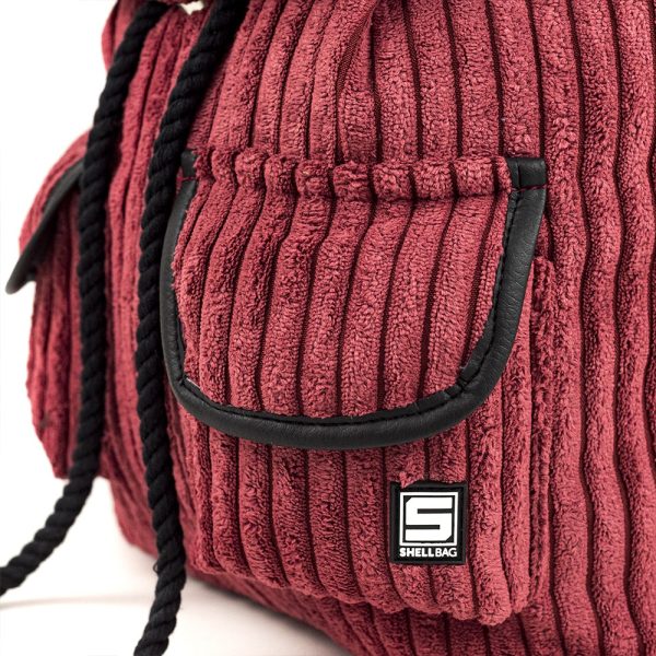 Plecak na waskich szelkach damski dziewczecy rubinowy bordo backpack flap basic color ruby uni age Shellbag (4)