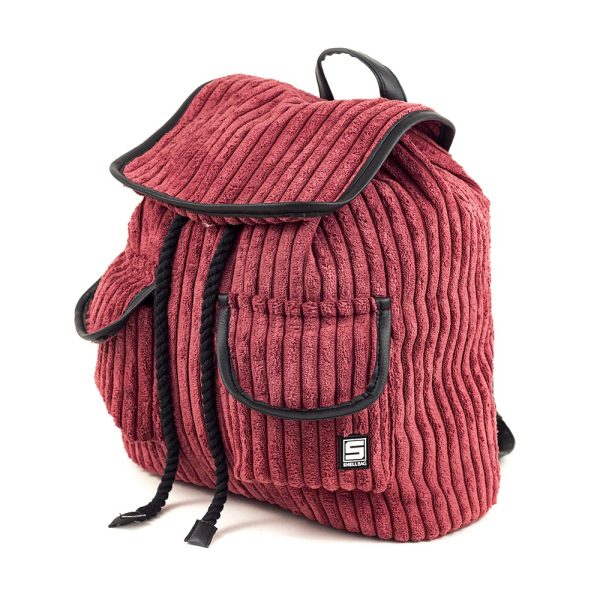 Plecak na waskich szelkach damski dziewczecy rubinowy bordo backpack flap basic color ruby uni age Shellbag