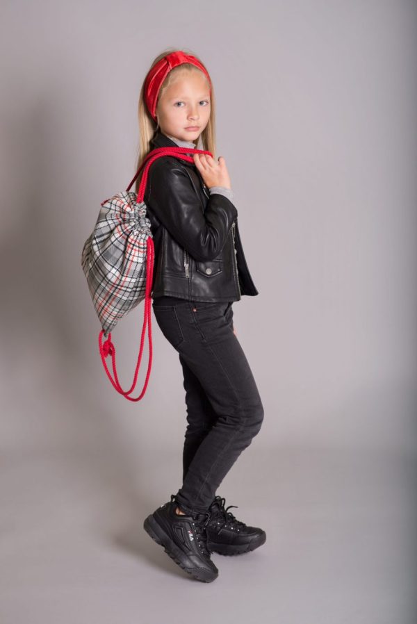 Retro plaid collection back pack worek na plecy w kratę Shellbag