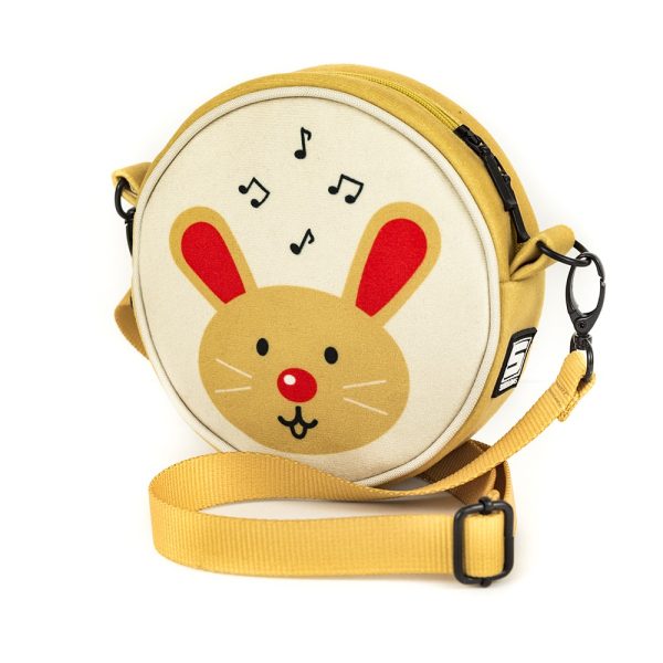 Round bag with tassel Music Bunny Torebeczka okragla na ramie dla dziewczynki Shellbag