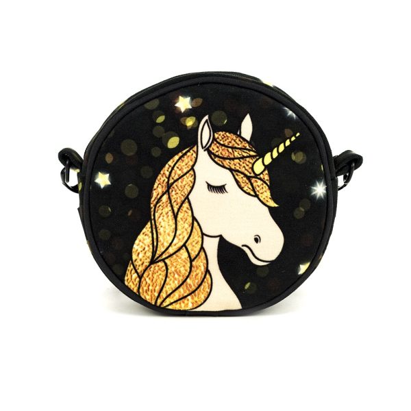 Torebka z jednorozcem okragla dla dziewczynki canteen bag starry glow unicorn Shellbag (2)