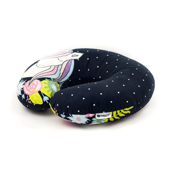 Travel_cushion _FLOWERS_UNICORN_COLLECTION_rogal_podrozny_JEDNOROZEC_Shellbag