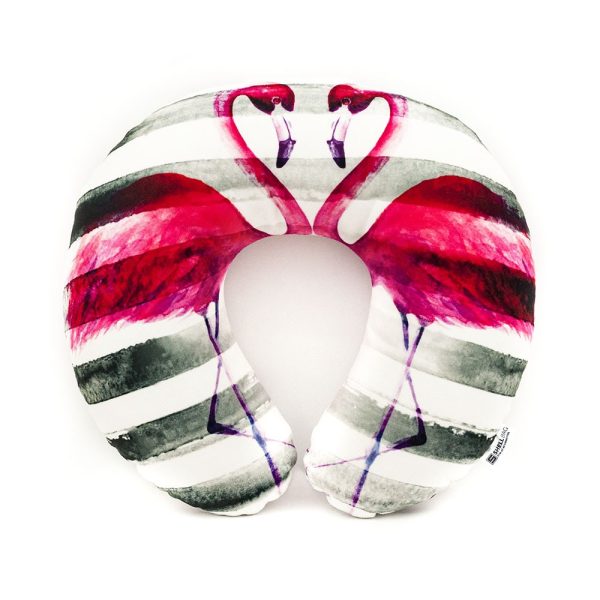 Travel_cushion _PINK_FLAMINGO_COLLECTION_rogal_podrozny_FLAMINGI_Shellbag (2)