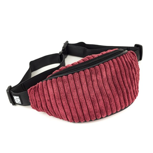 nerka mlodziezowa rubinowa czerwona bordowa conwex hip bag kids basic color ruby uni age collection Shellbag