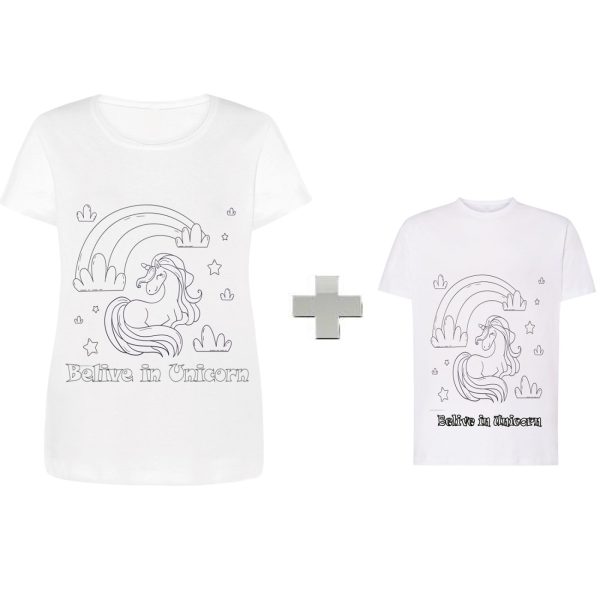 zestaw-koszulki-do-kolorowania-jednorożec-belive-unicorn-family-fun-girl-mum-tshirts-pronting-Shellbag-2