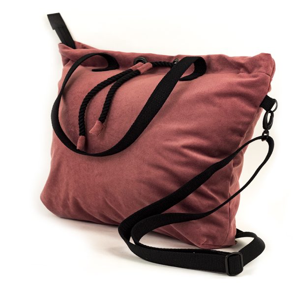 Torba-na-ramie-worek-rozowa-damska-mlodziezowa-city-bag -multifuncional-dusty-pink-woman-ladies-youth-Shellbag