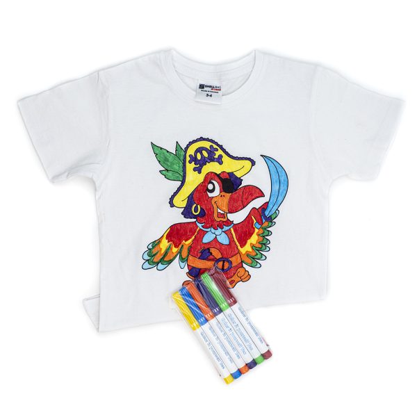 Parrot-tshirt-coloring-papugakoszulka-do-kolorowania-Shellbag