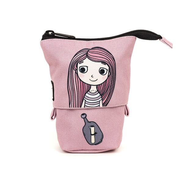 Składany-piórnik-mala-syrenka-fold-out-pencil-case-little-mermaid-rozowy-pink-Shellbag