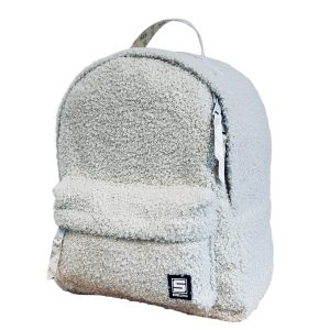 Plecak mini bouclé śmietankowy