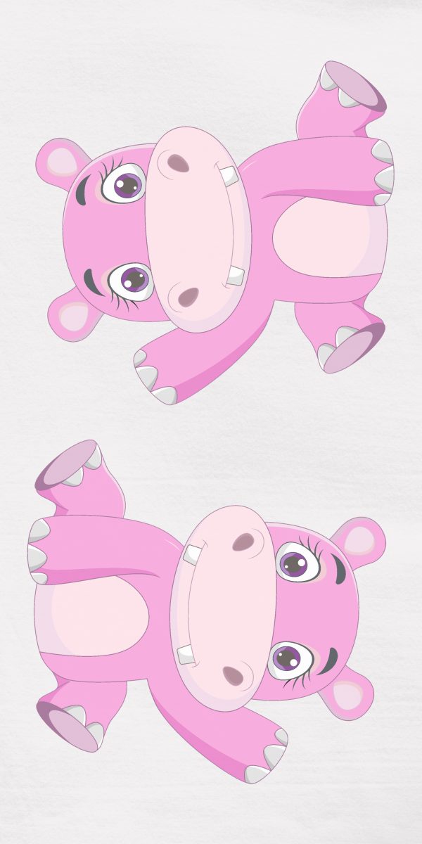 ręcznik kąpielowy hipcio (70 x 140 cm)