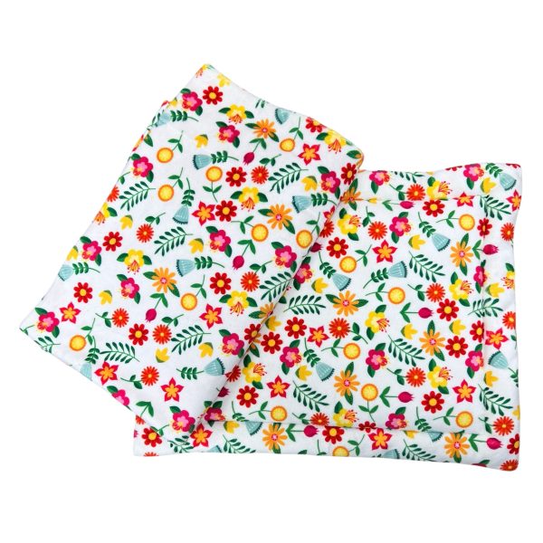 ZESTAW PRZEDSZKOLAKA PODUSZKA KOCYK WOREK KWIATKI(3)